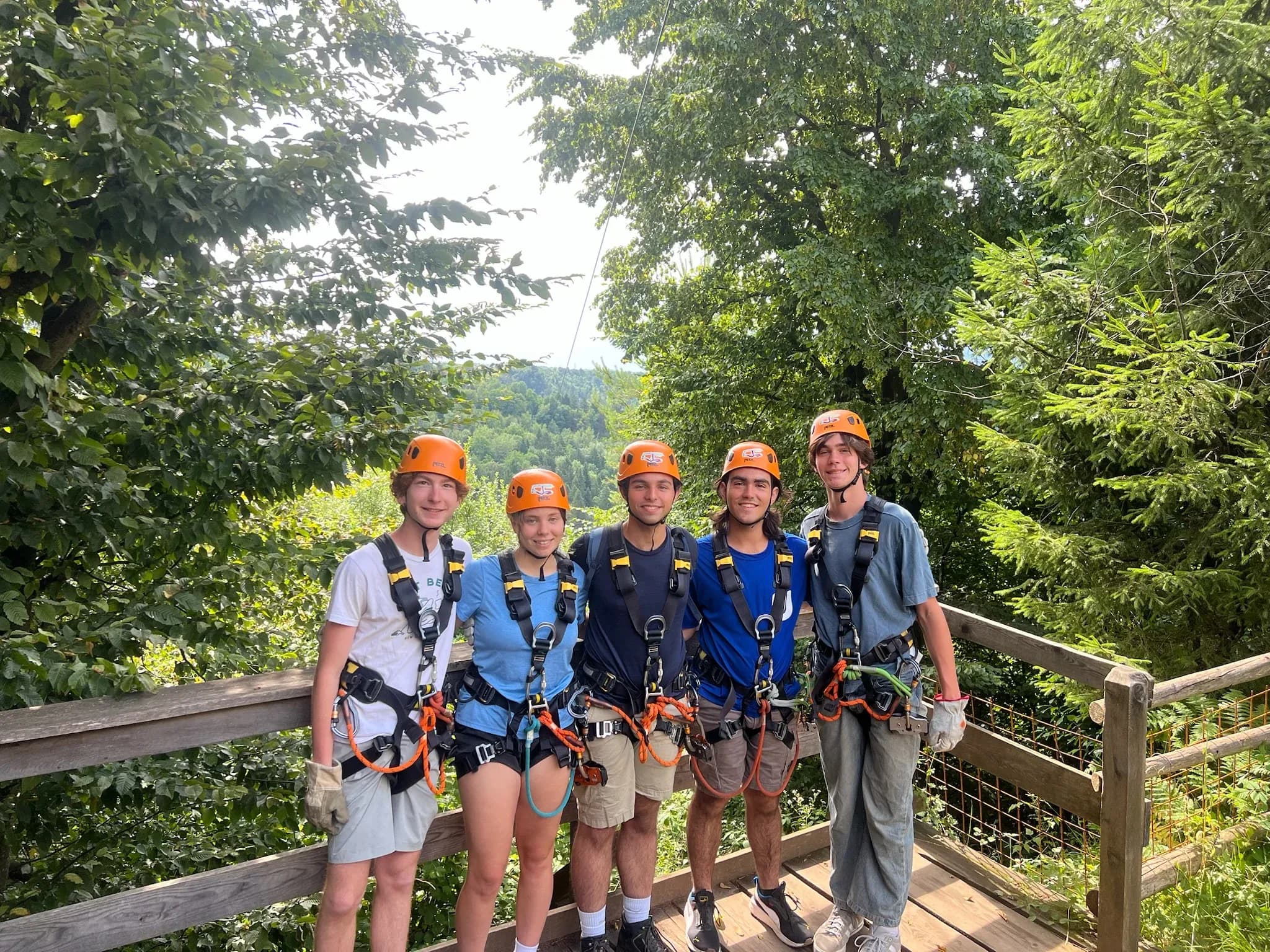ziplining